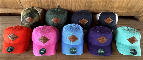 Youth Diamond Leather Patch Hats
