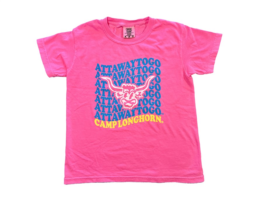 Wavy Attaway Tee - Pink - Merit Store | Camp Longhorn