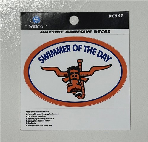 Sticker:  Swimmer of the Day