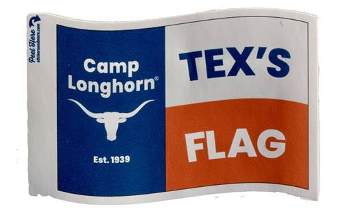 Tex's Flag sticker