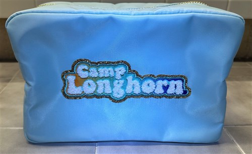 BAGS & BLANKETS:  Chenille Camp Longhorn Patch
