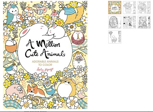 Million Cute Animals Coloring Book