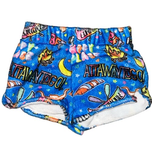 Blue Charlie Fuzzy Shorts