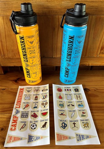 Drinkware:  Sticker Water Bottle