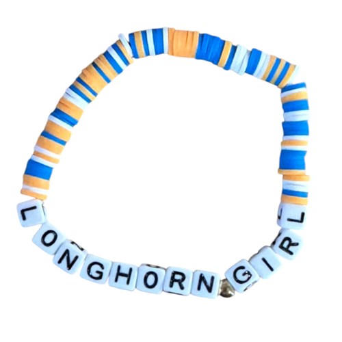 Longhorn Girl Beaded Bracelet