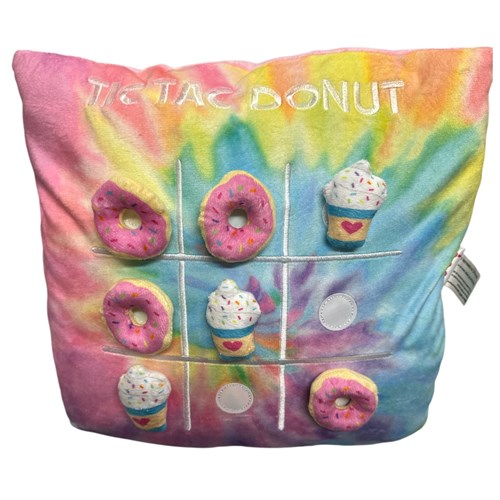 Tic Tac Donut Pillow