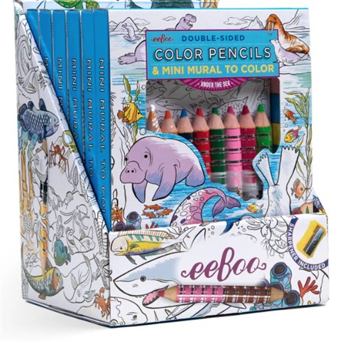 Under the Sea Colored Pencils & Mural