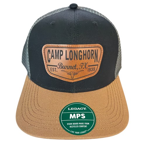 Old Steer Leather Patch Trucker