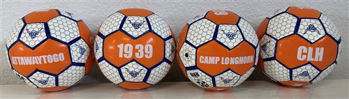 ATC:  Custom Or/Bl mini soccer ball