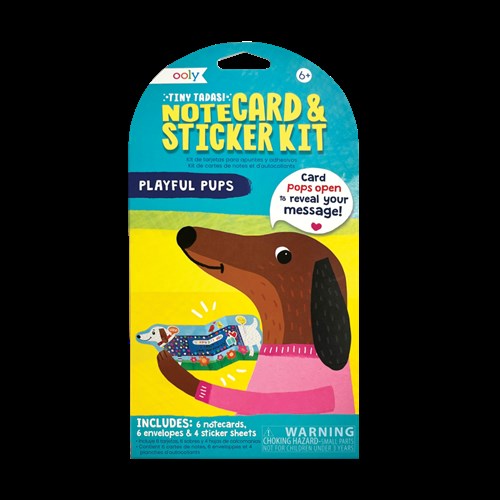 Playful Pups Notecard Set