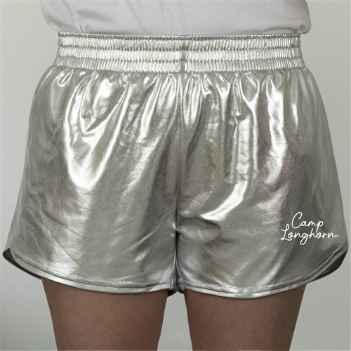 Metallic Silver Shorts - Adult