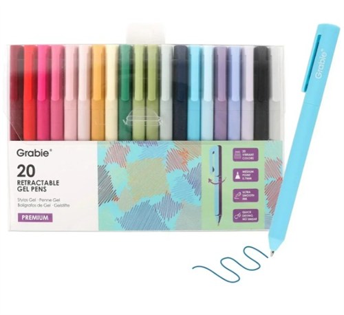Grabie 20 ct Gel Pens