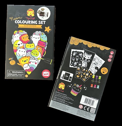 Fun and Games:  Glow Friends Neon Coloring Set