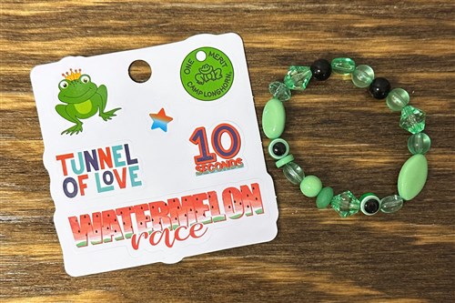 Frog Day:  Bead Frog Bracelet and Stickers