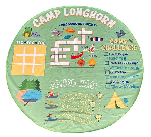 Round Camp Games Towel