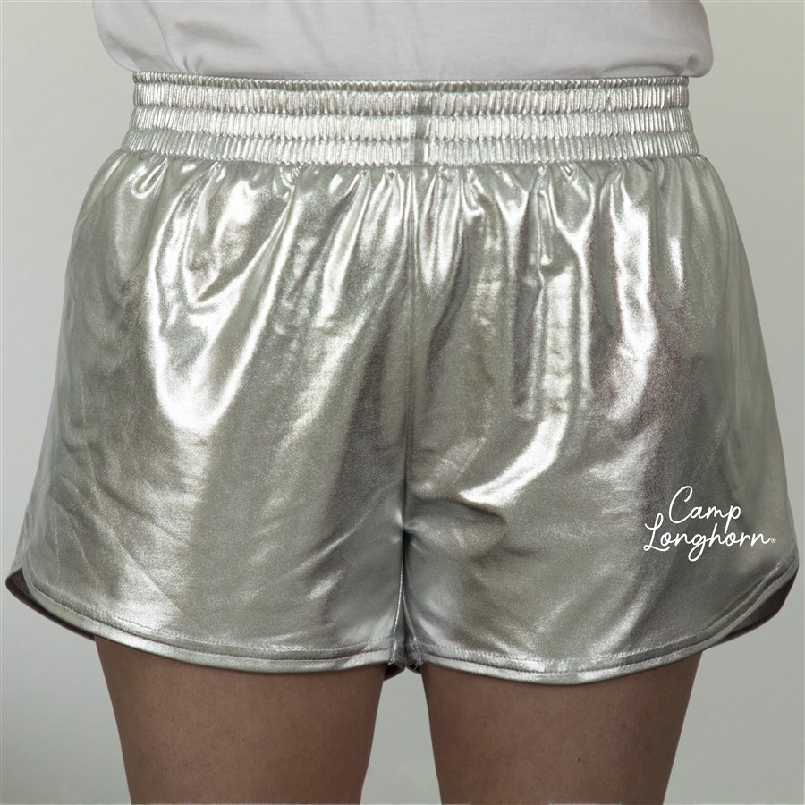Shorts: Adult Metallic Silver - Merit Store | Camp Longhorn