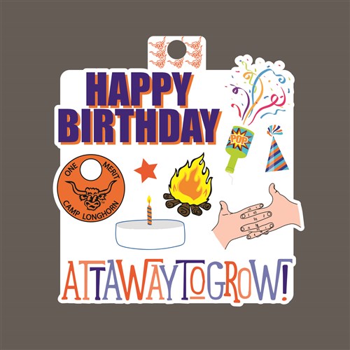 Happy Birthday:  AttawaytoGROW sticker 