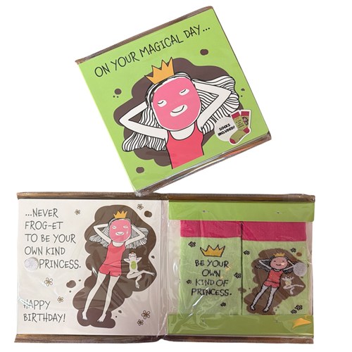 Birthday Card & Socks - Princess