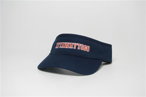 CAP:  Cool fit navy visor