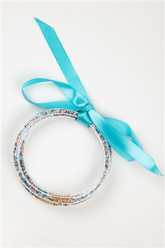 Camp Jewelry: Coordinating Glitter Bracelets