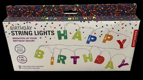 Happy Birthday:  Birthday String Lights